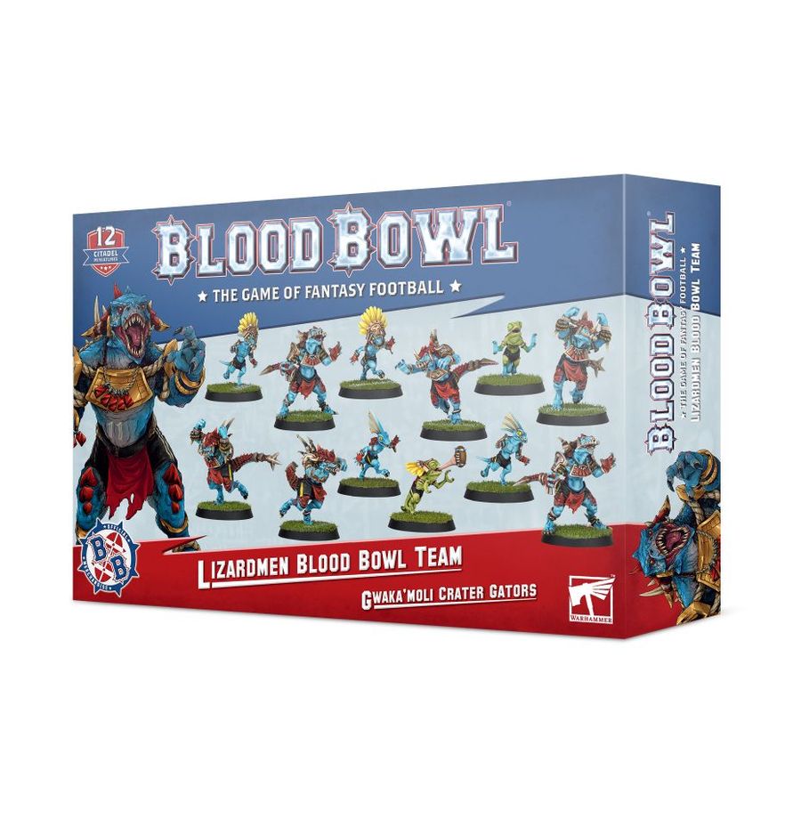 Lizardmen Blood Bowl Team - The Gwaka'moli Crater Gators (New In Box)