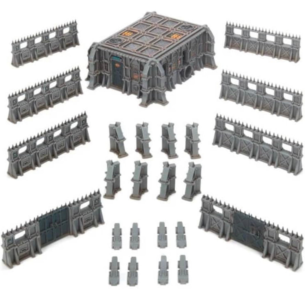 STC Hab-bunker and Stockades Ultimate Starter Set Modular Terrain on sprue