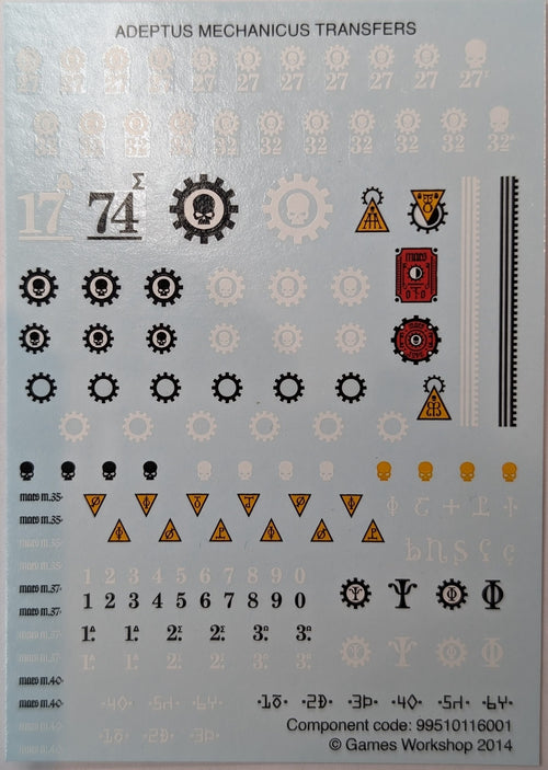 Adeptus Mechanicus Transfers 99510116001