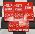 Blood Bowl Red with White Token Set