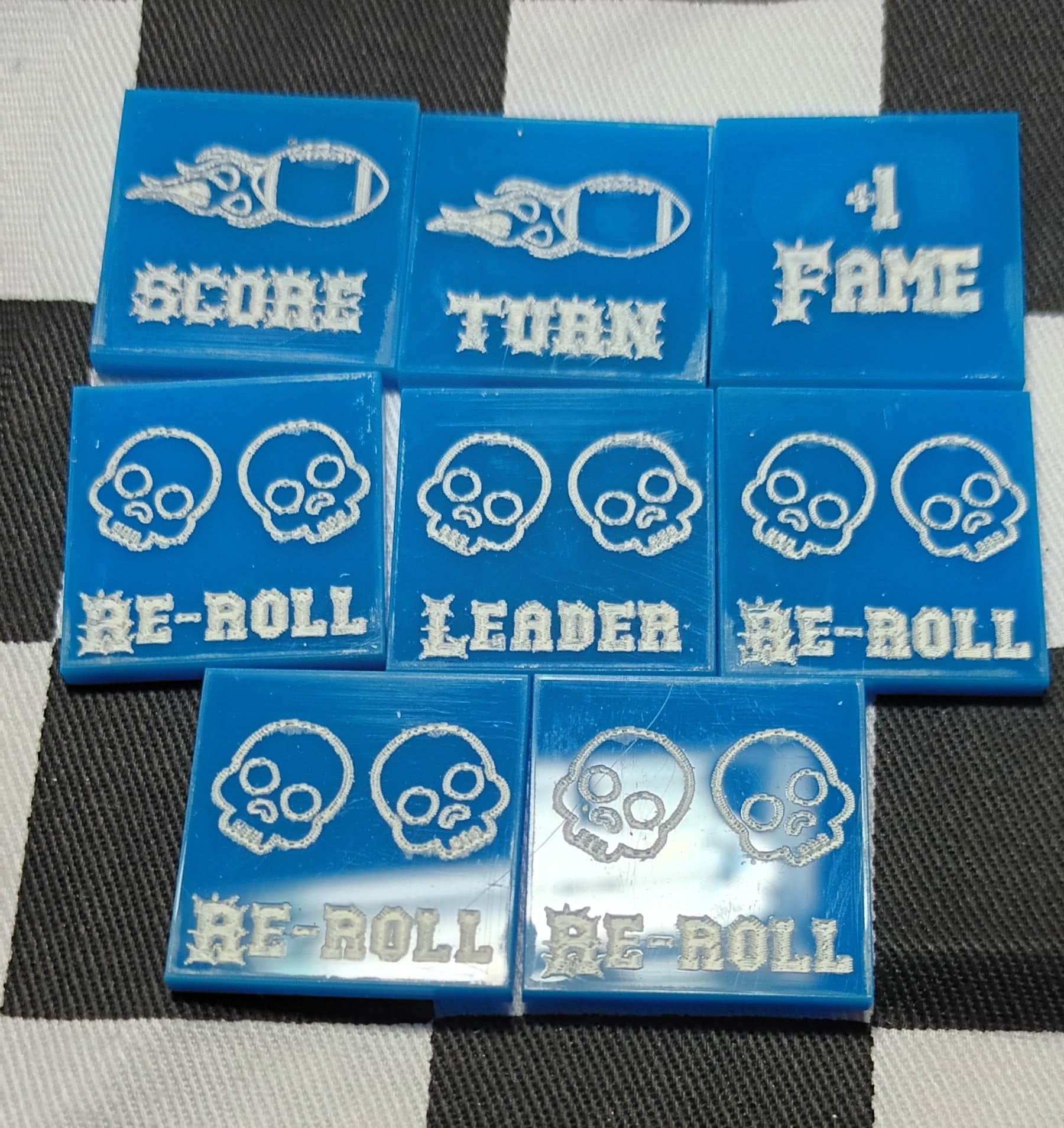 Blood Bowl Blue with White Token Se