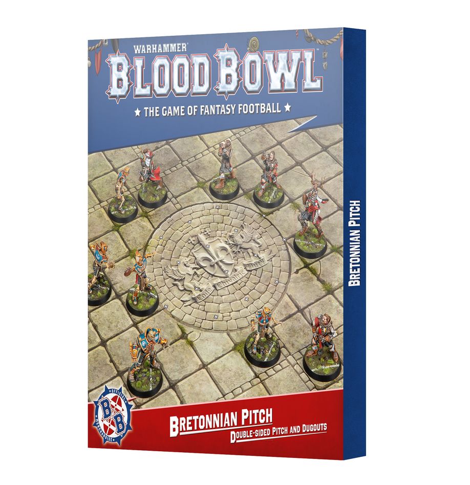 Bretonnian Blood Bowl Pitch: Double-Sided Pitch and Dugouts Set