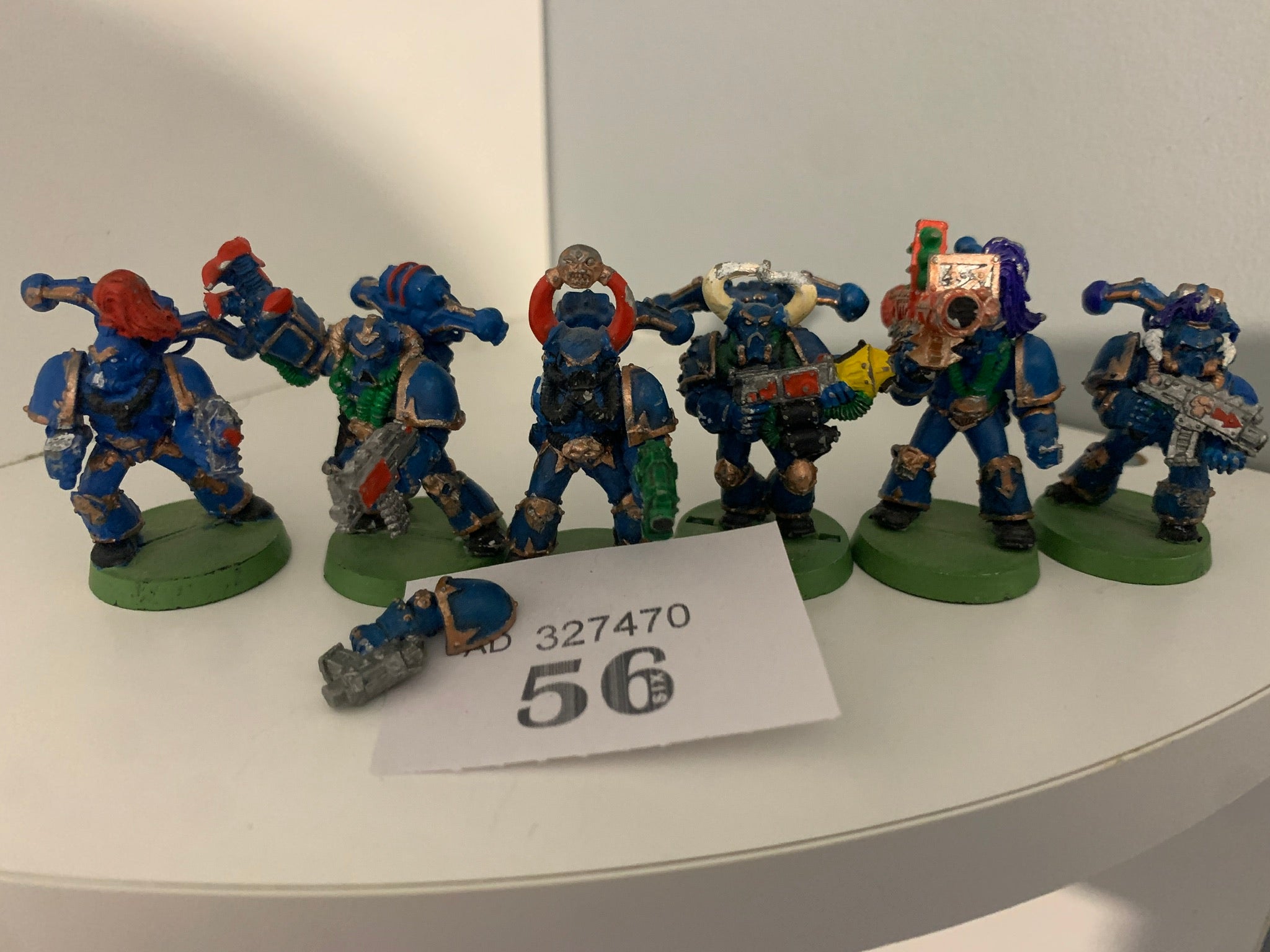 Chaos Space Marines x 6, Metal OOP