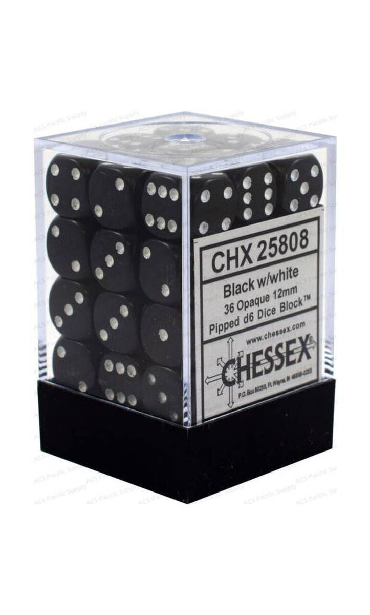 Chessex Dice Black