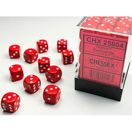 Chessex Red_White Dice