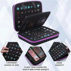 Dice Storage Case Red Capacity