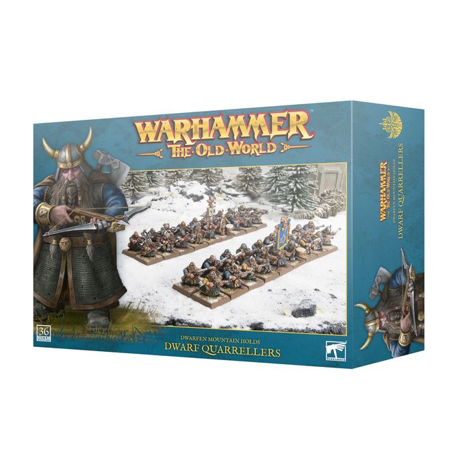 4 Dwarf Quarrellers or Thunderers (Single Sprue)