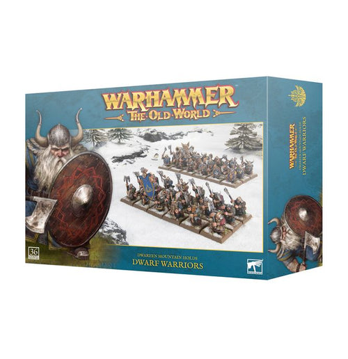 4 Dwarf Warriors on sprue