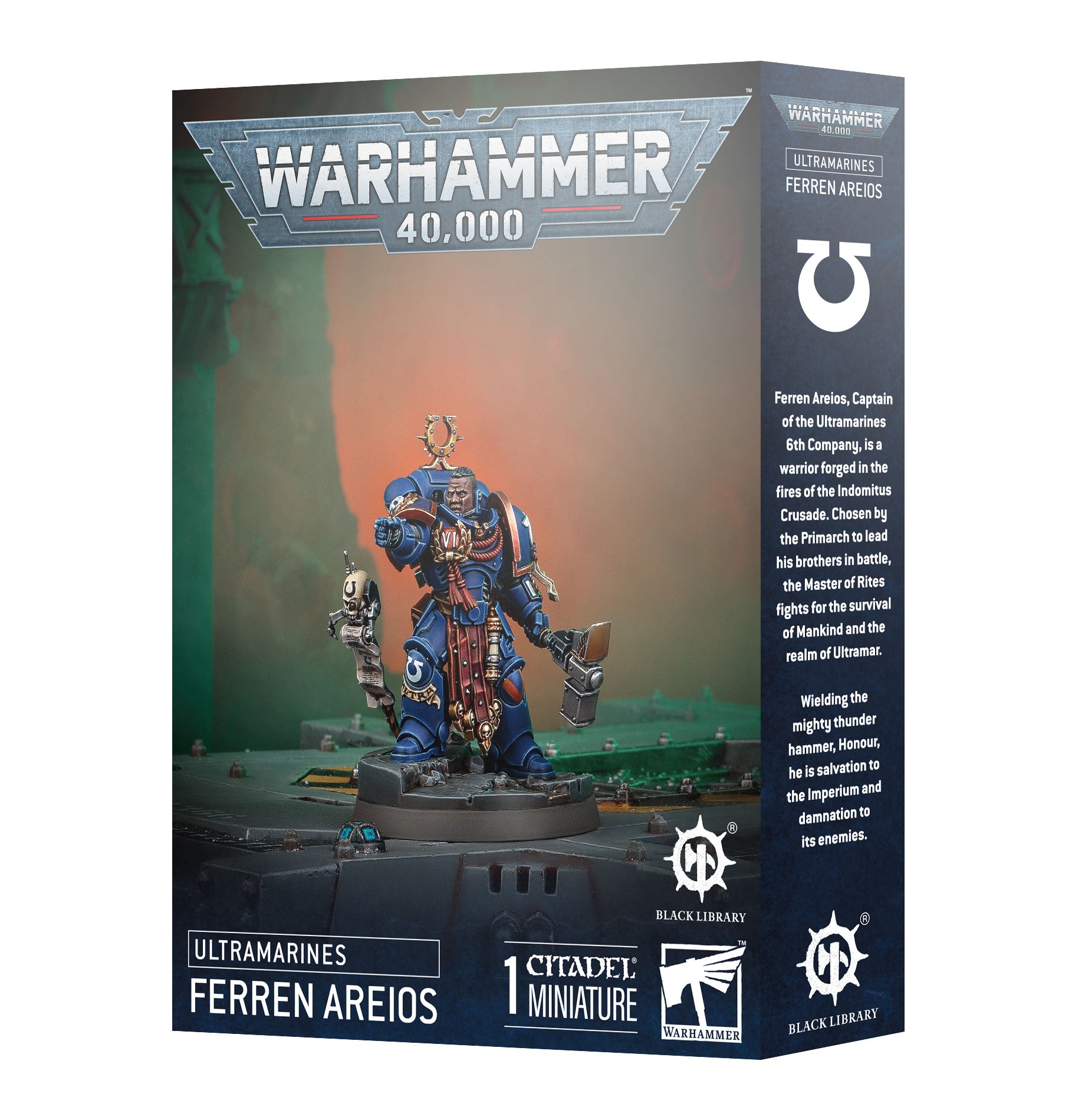 Ferren Areios Ultramarines’ Sixth Company Captain and Master of the Rites