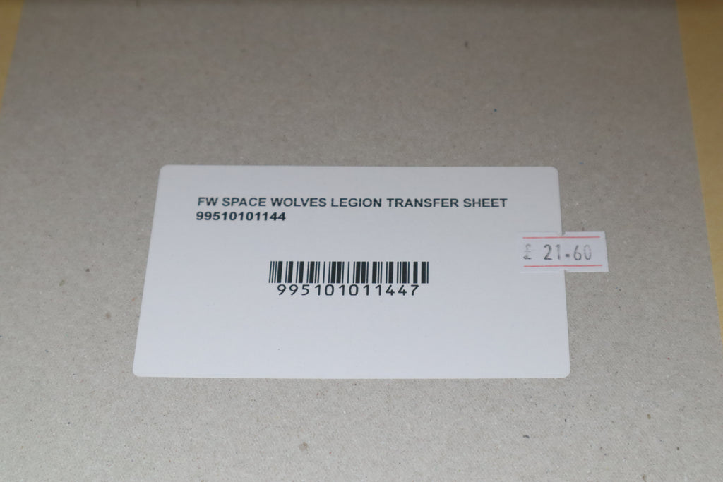 Space Wolves Legion Transfer Sheet