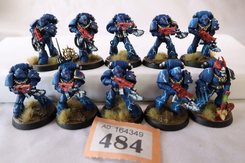 10 Man MKV Tactical Space Marine Squad (Night Lords)