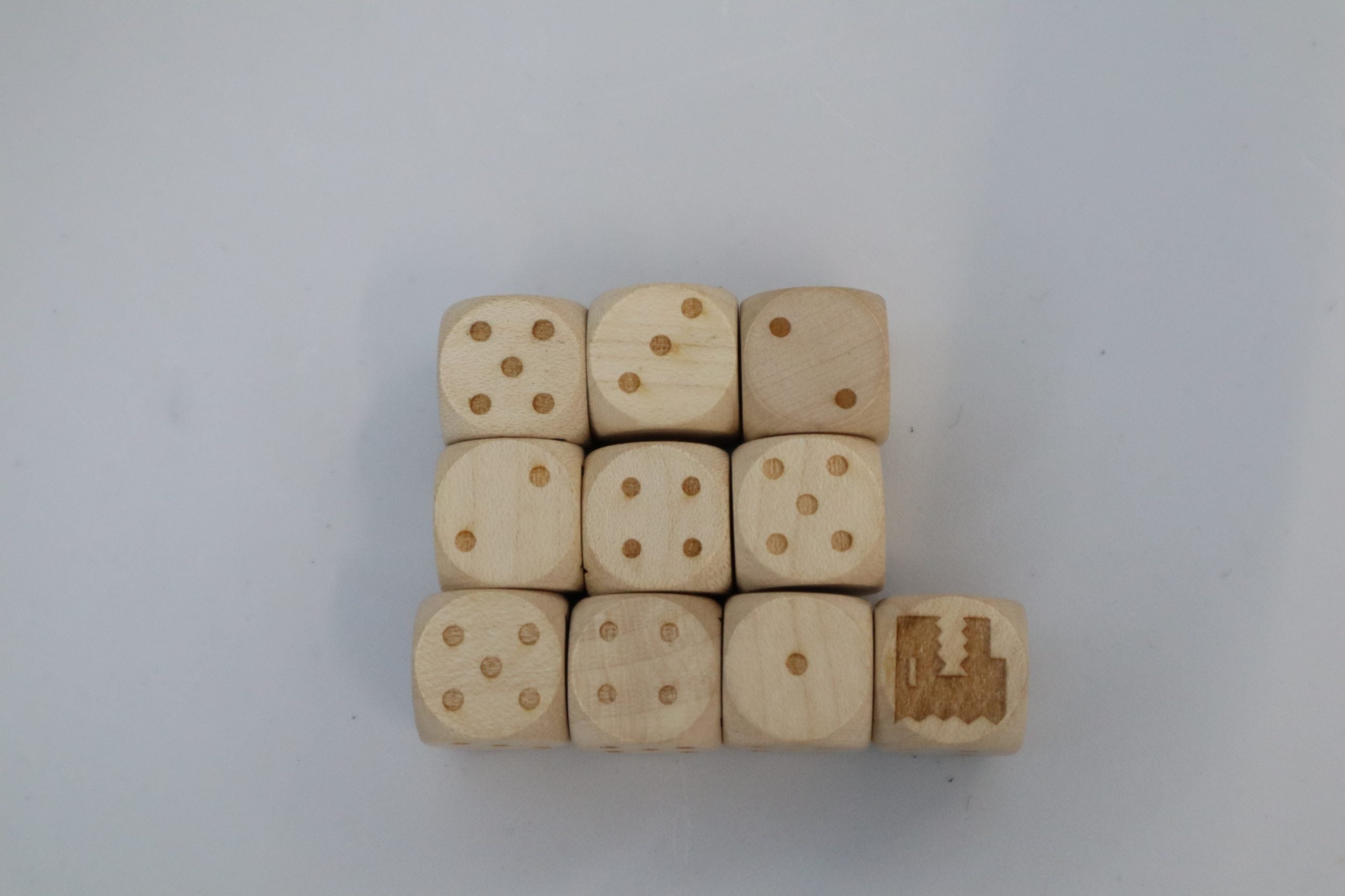 Wooden Dinosaur D6 x10