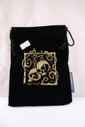 LegendDice Skull Dice Bag Gold