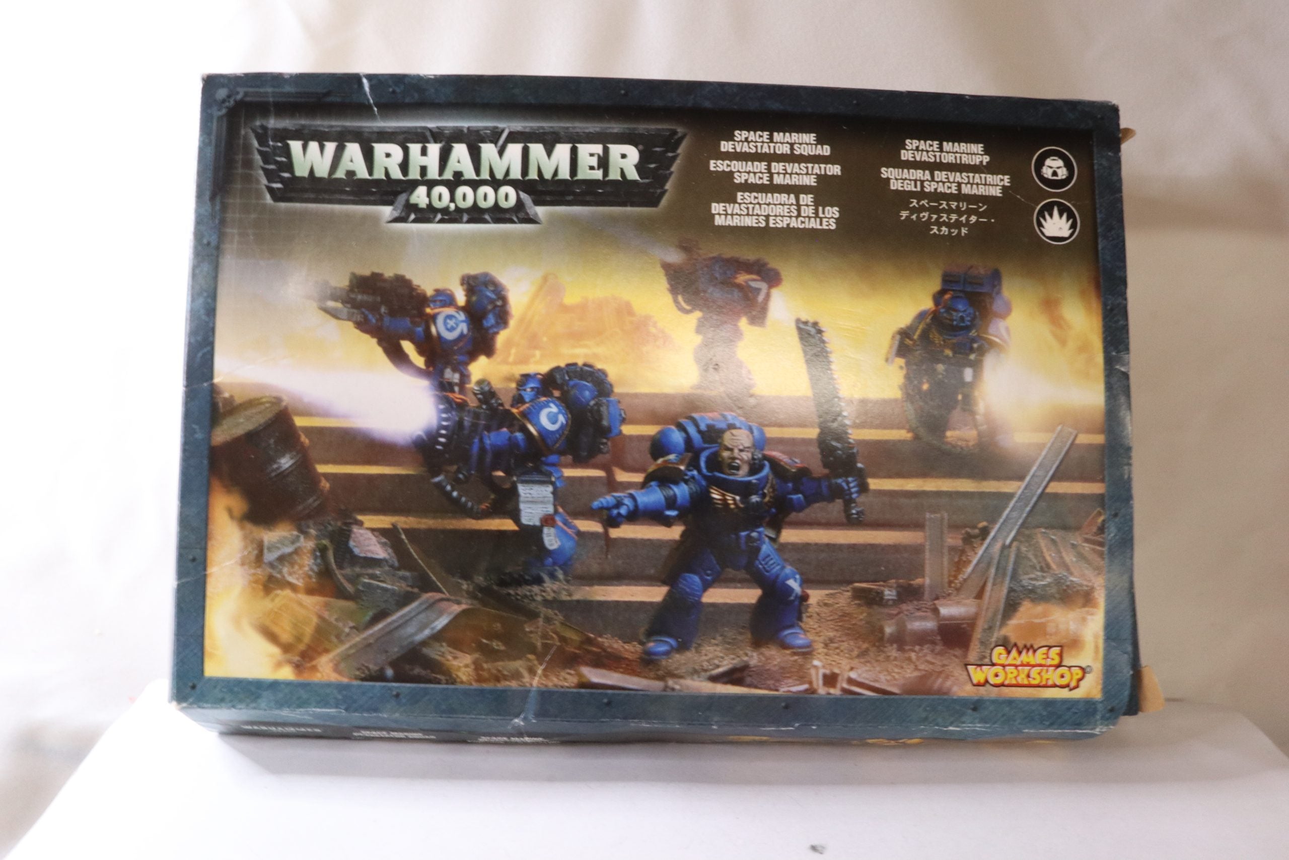 Space Marine Devastator Squad in Box, part metal,