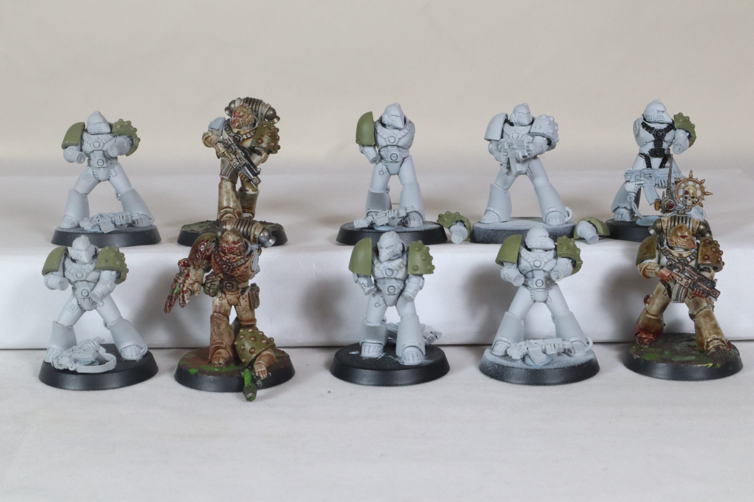 10 Man MKVI Tactical Squad With Power Pack And Sergeant Sprue
