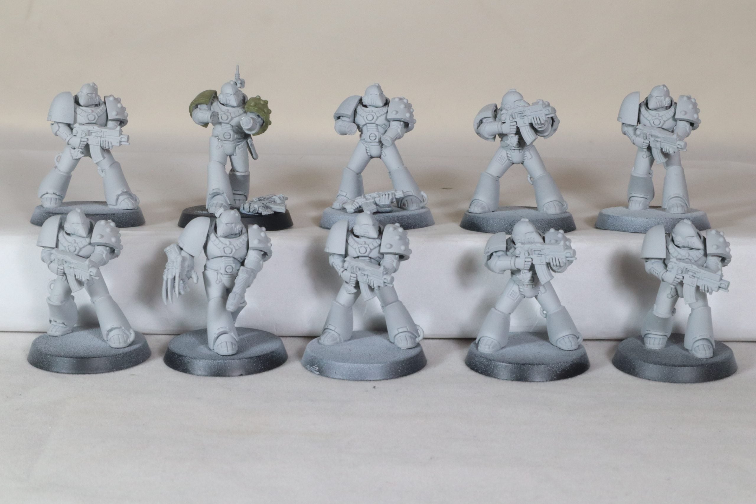 10 Man MKVI Tactical Squad With Power Pack And Sergeant Sprue
