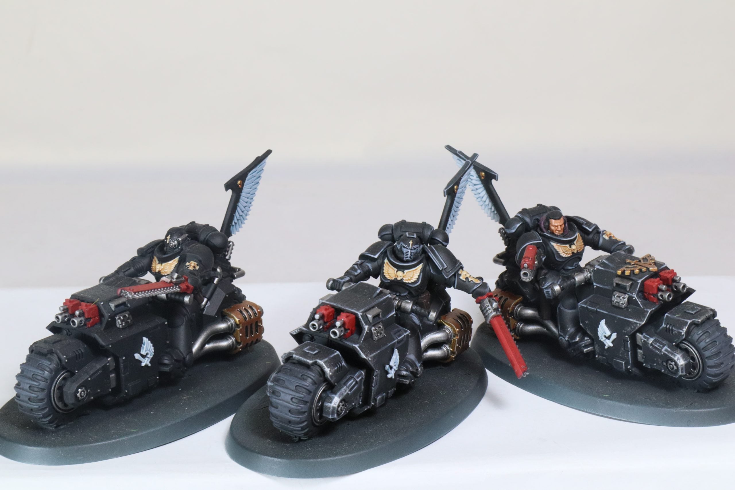 Ravenwing Outriders well painted