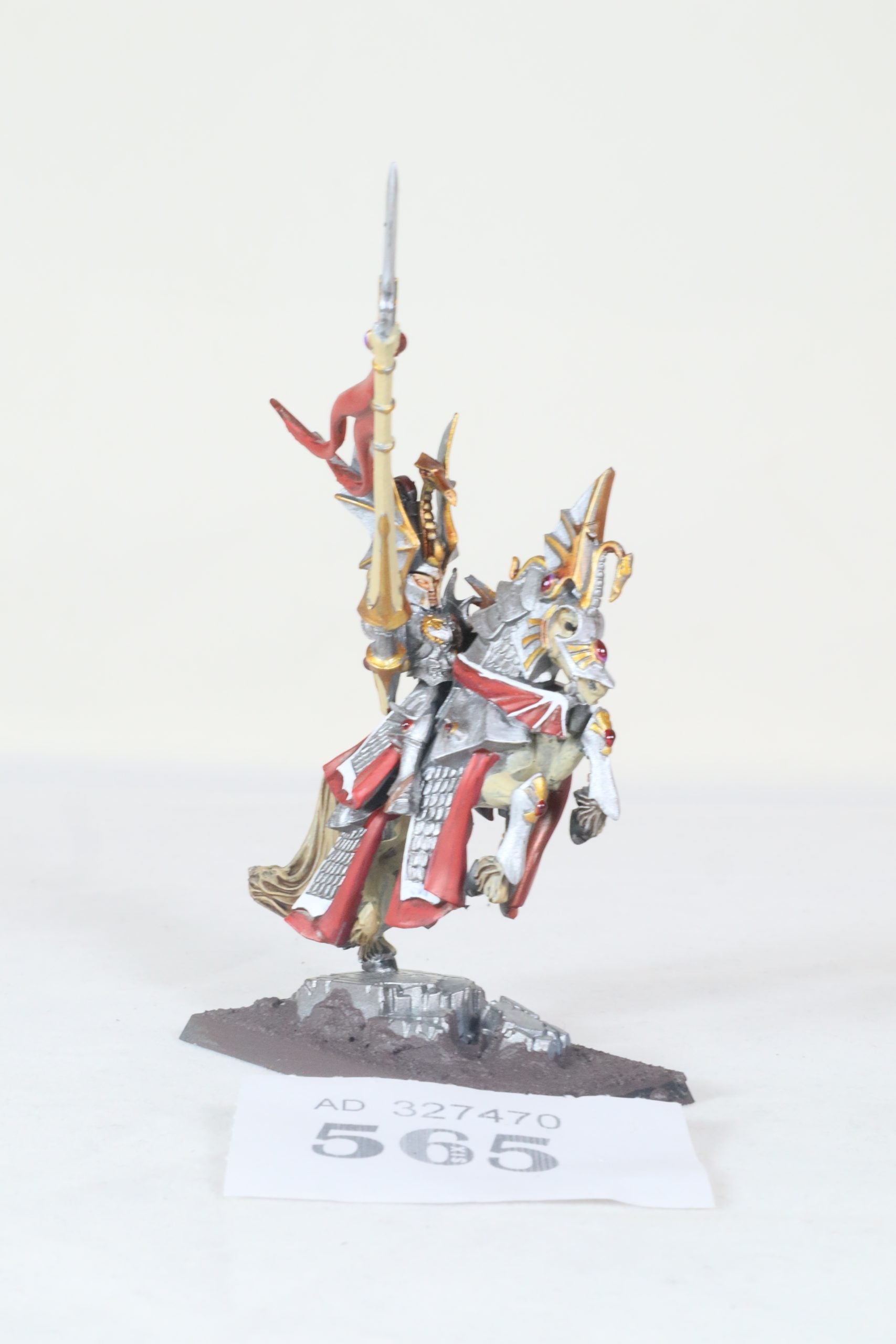 High Elf Lord On Barded Elven Steed