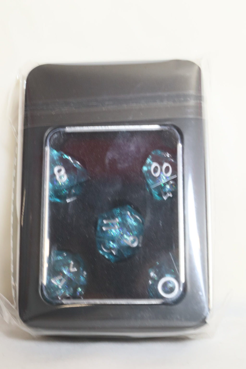 blue liquid core dice