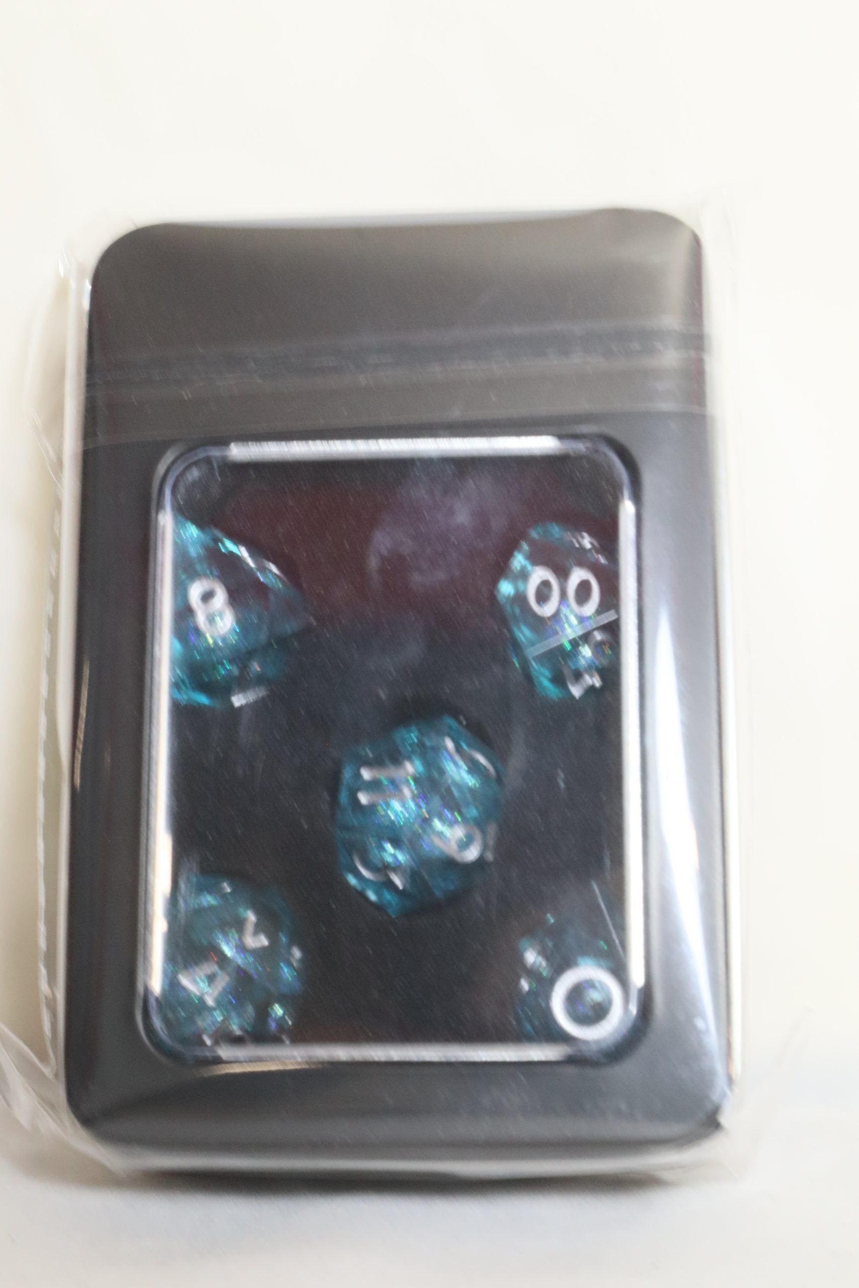 blue liquid core dice