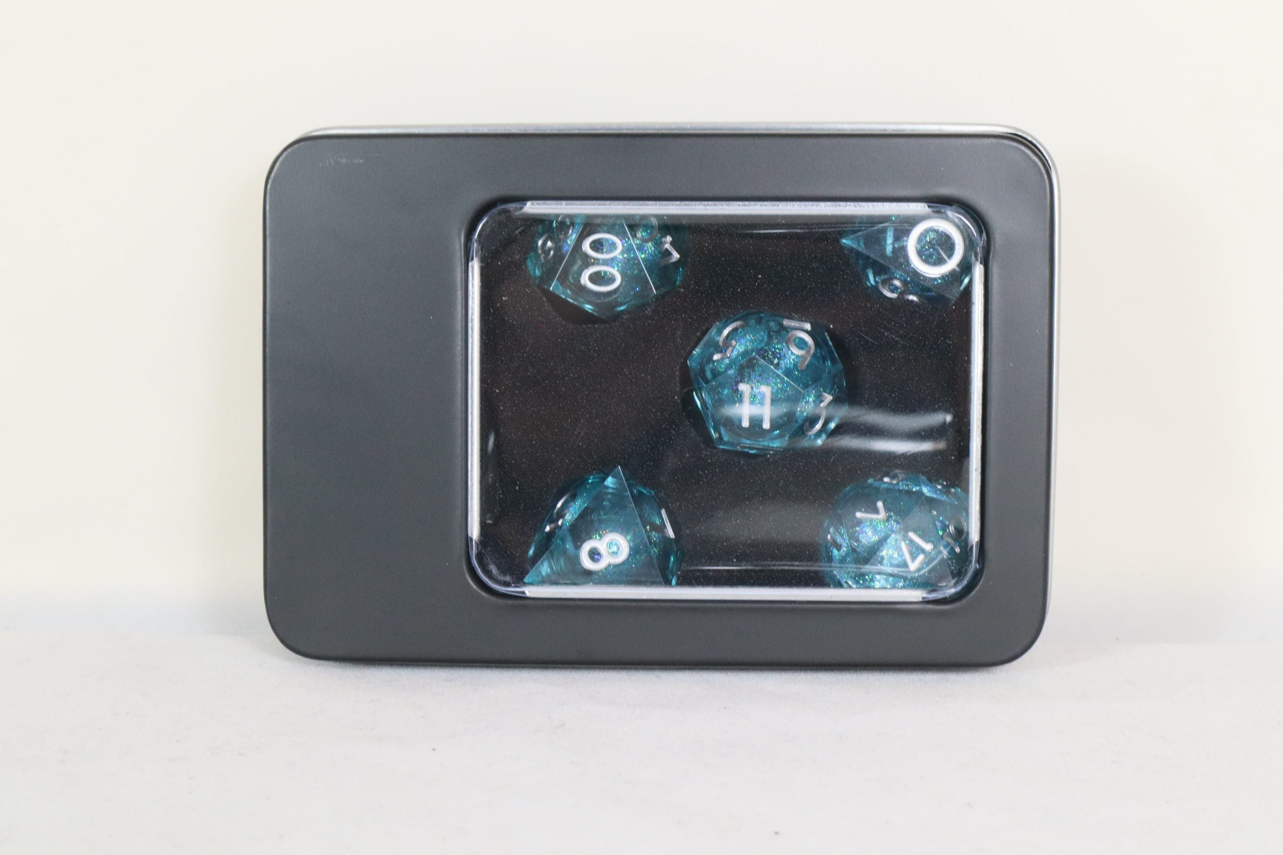 blue liquid core dice