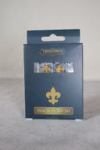 Fleur-de-lis dice set