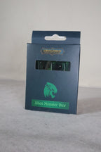 Alien monster dice set