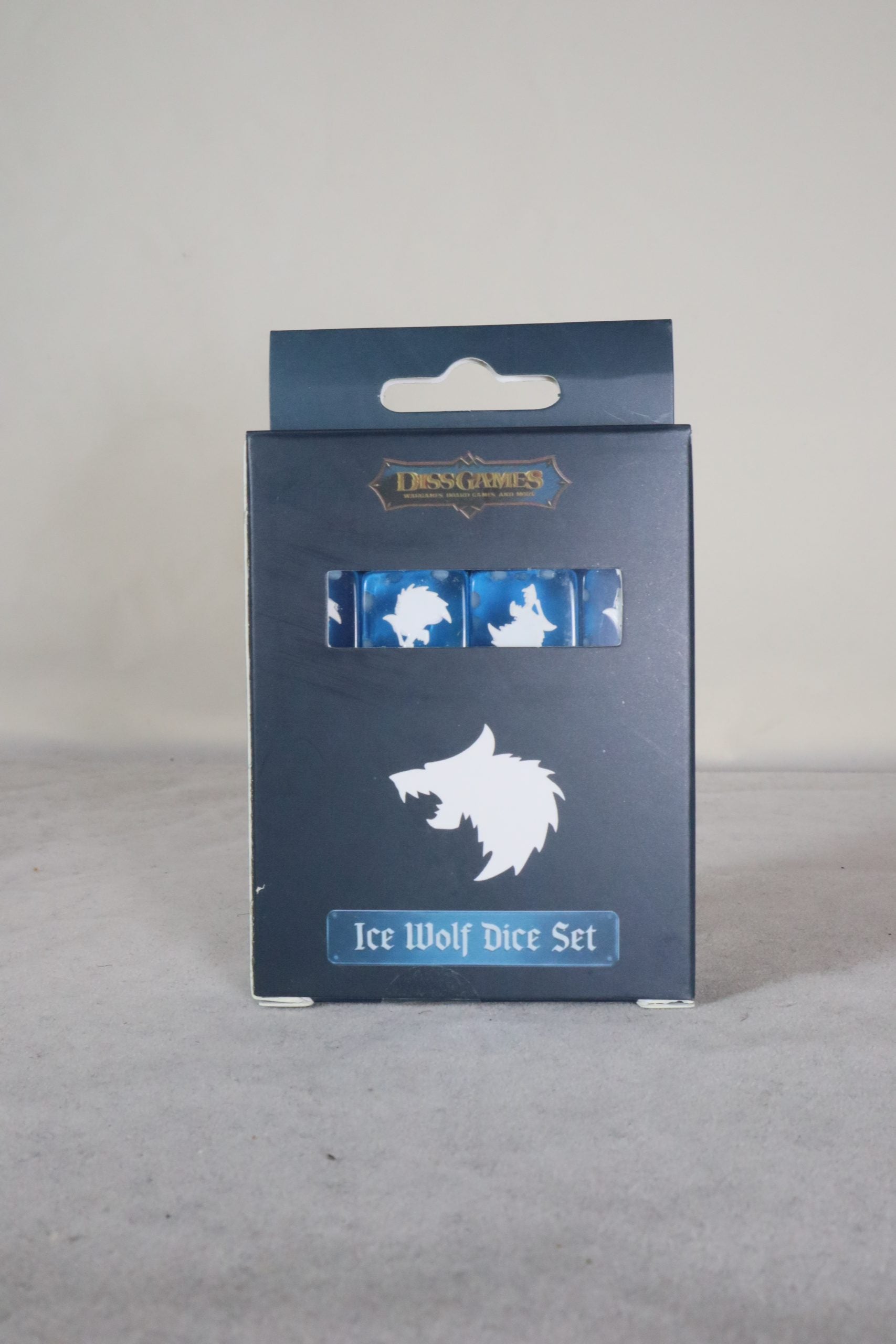 Ice wolf dice set