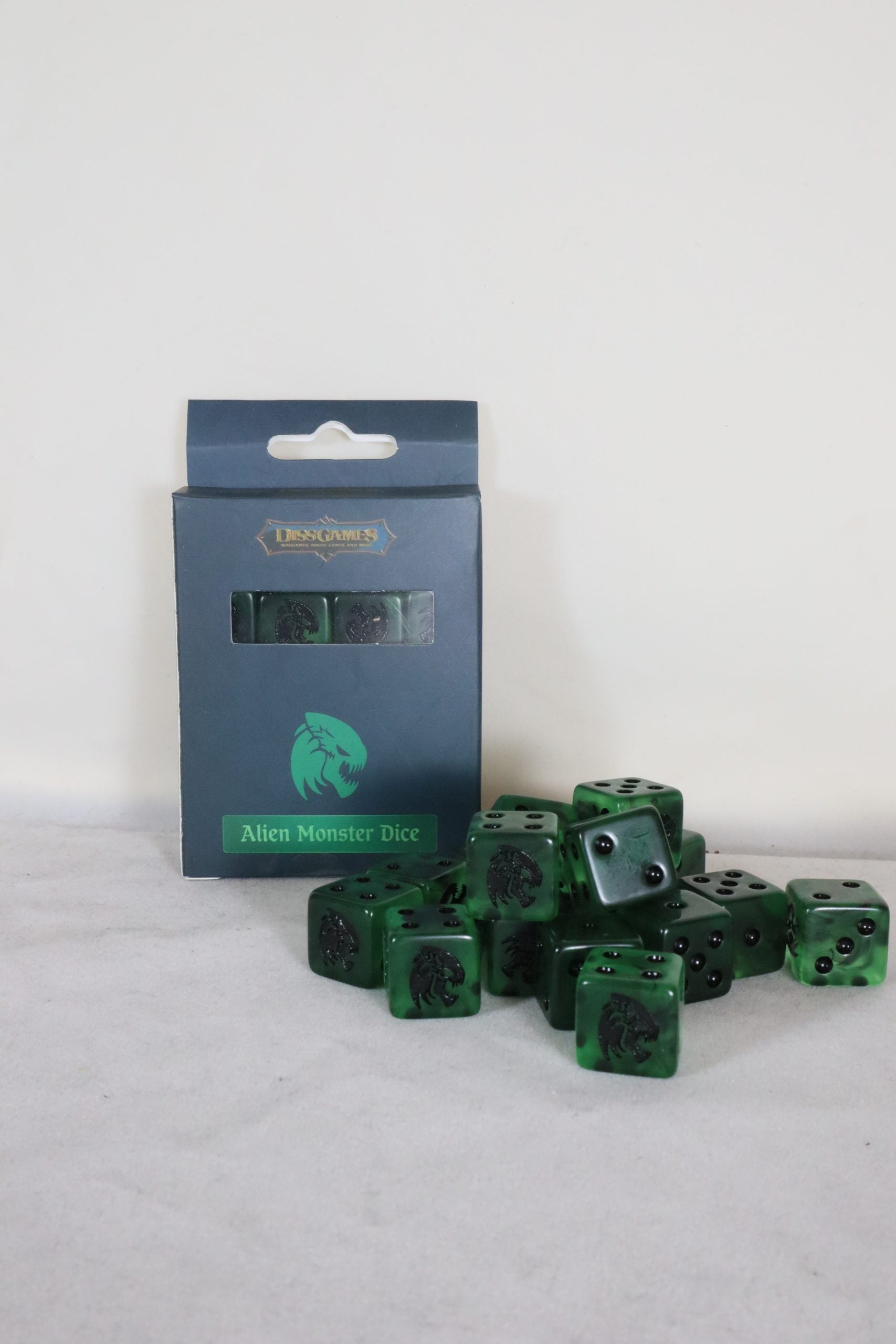Alien monster dice set