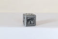 Metal anniversary dice