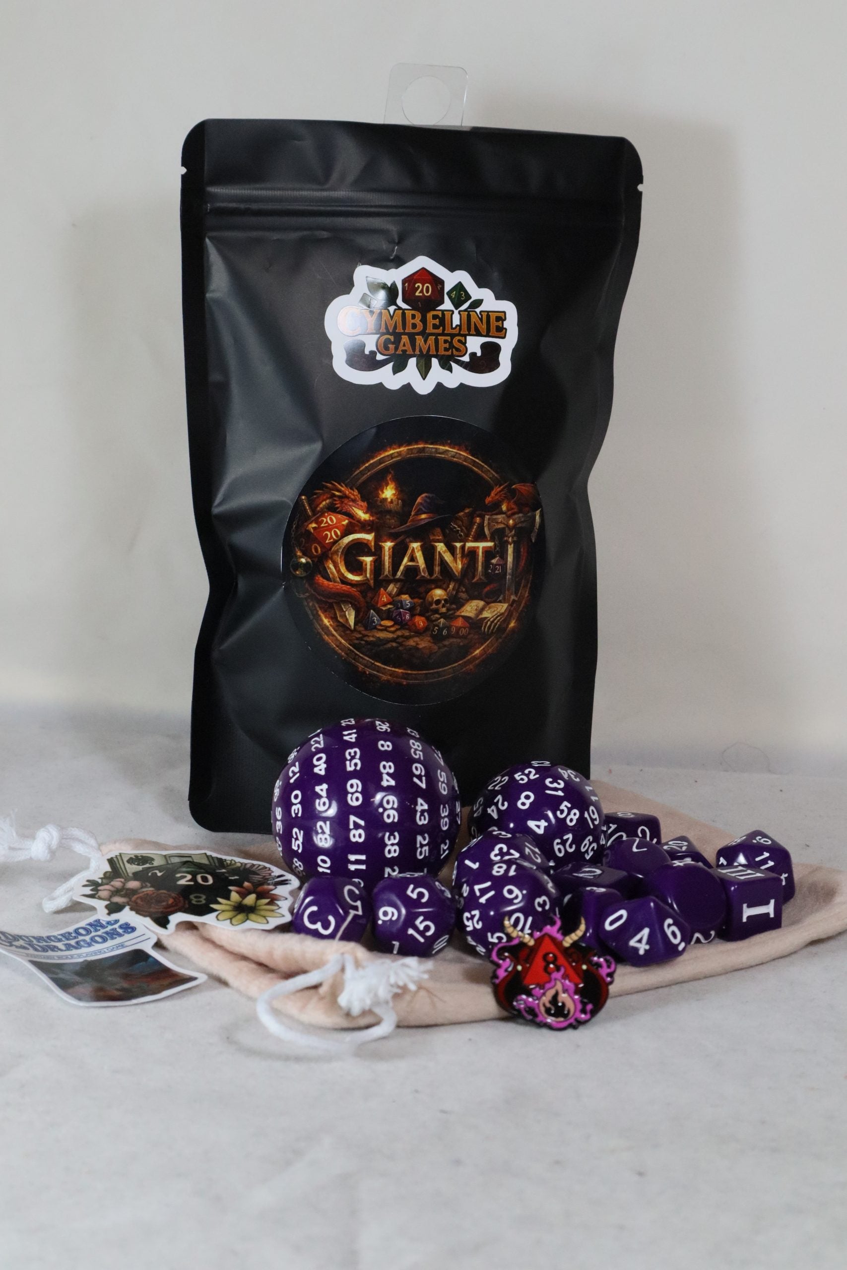 Giant Mystery Dice Bag (Black) - (Diss Games)