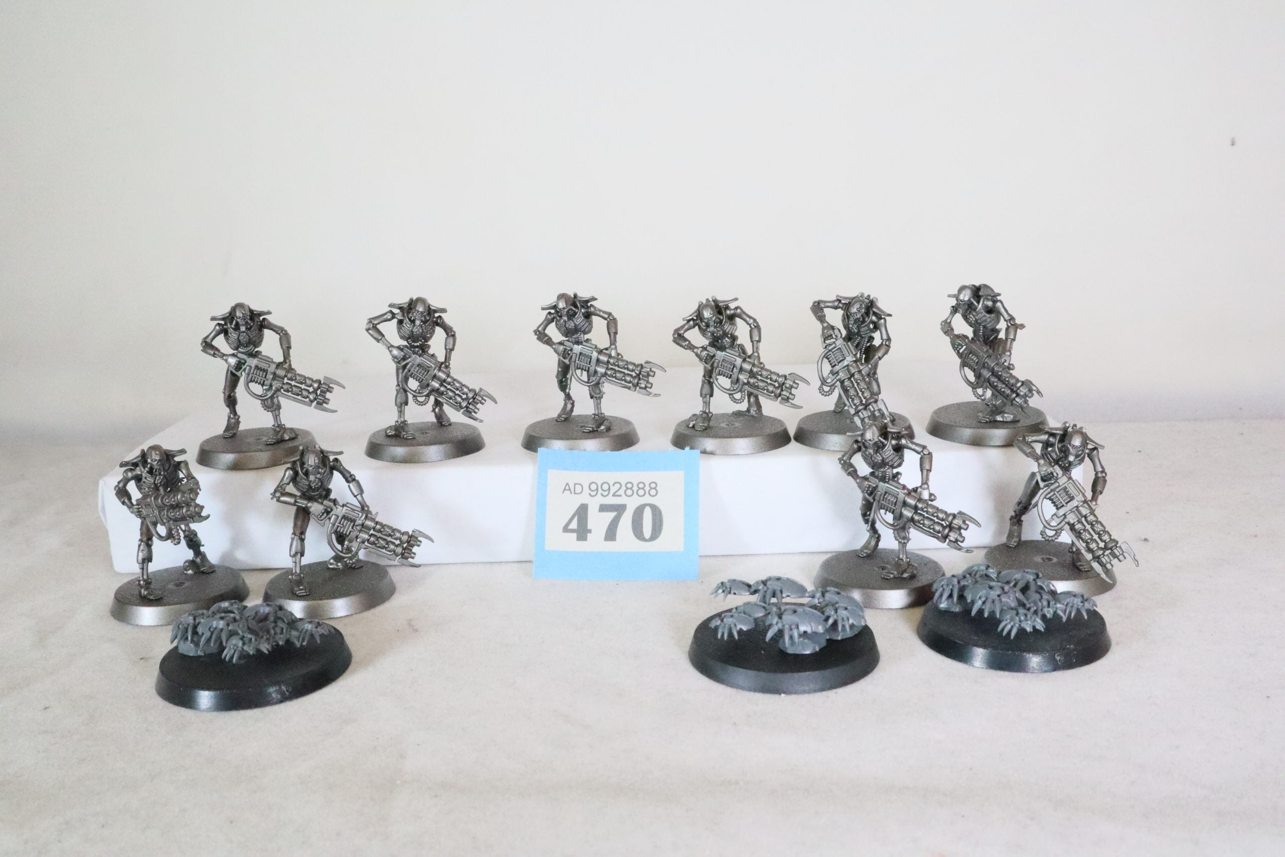 10 Necron Warriors and 3 scarabs
