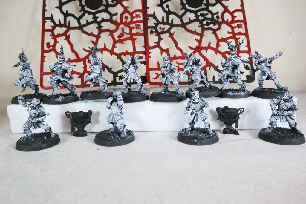 bretonian blood bowl team part built with transfer sheet