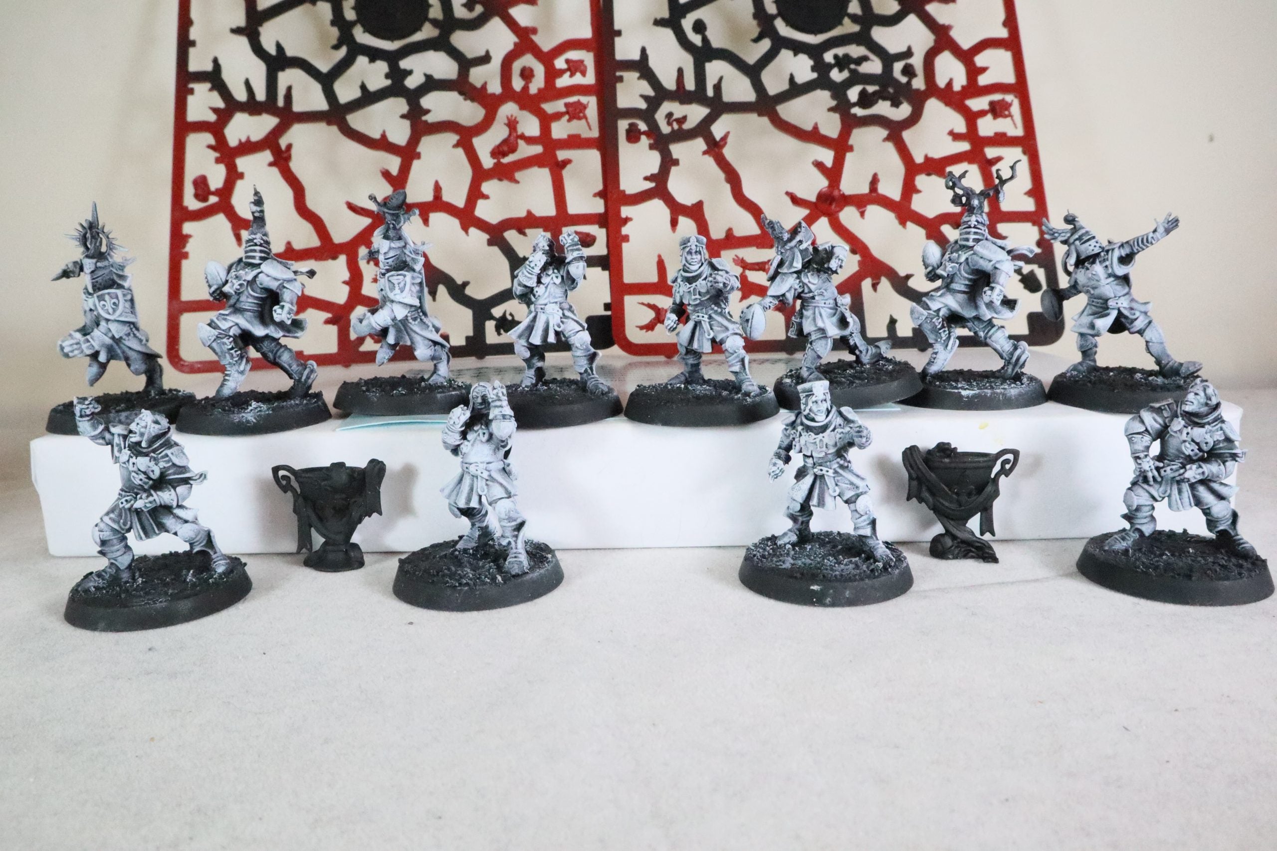 bretonian blood bowl team part built with transfer sheet