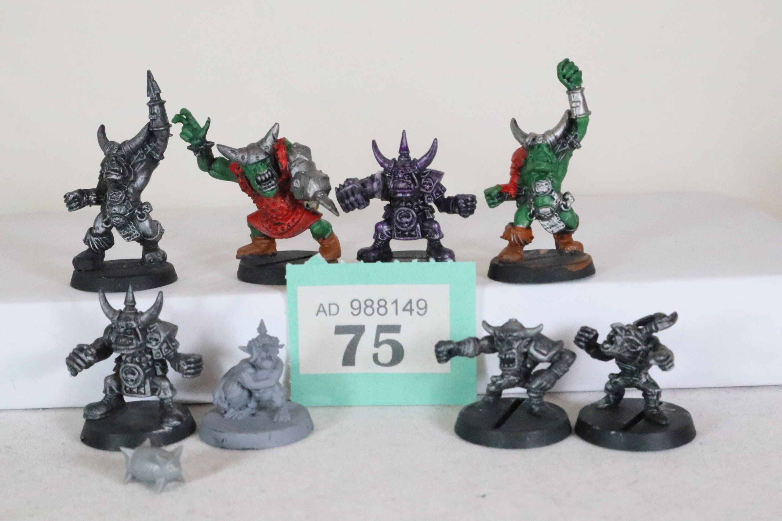 blood bowl orc team team converted models