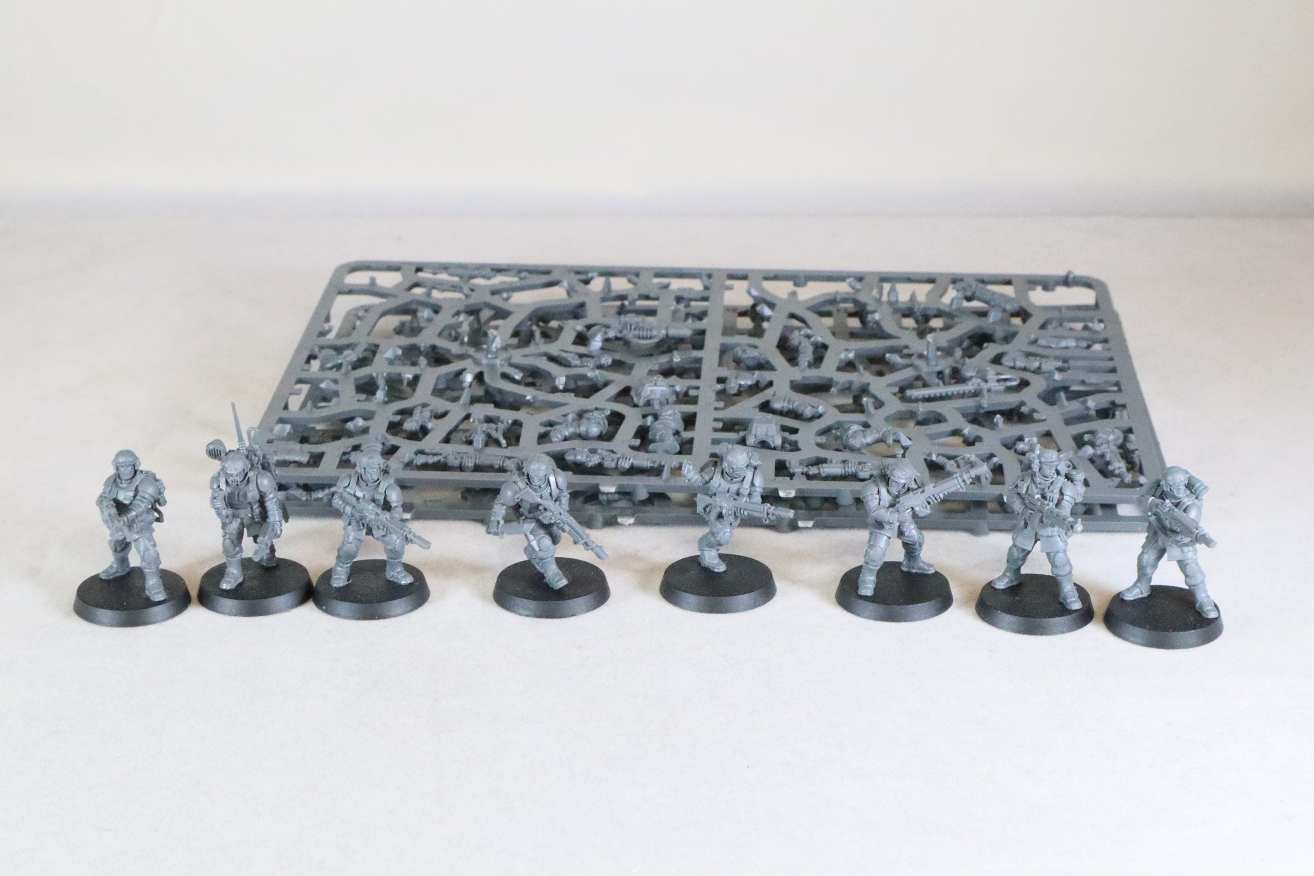 Cadian Shock Troops (Part Built)