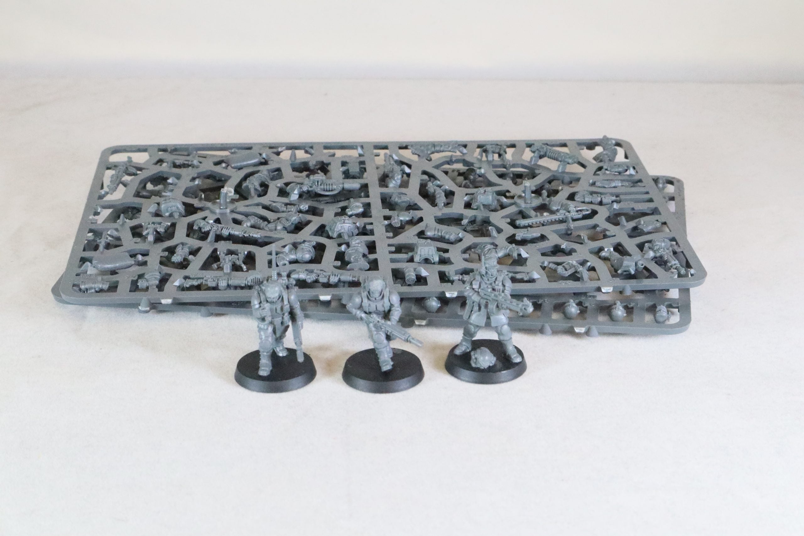 Cadian Shock Troops (Part Built)