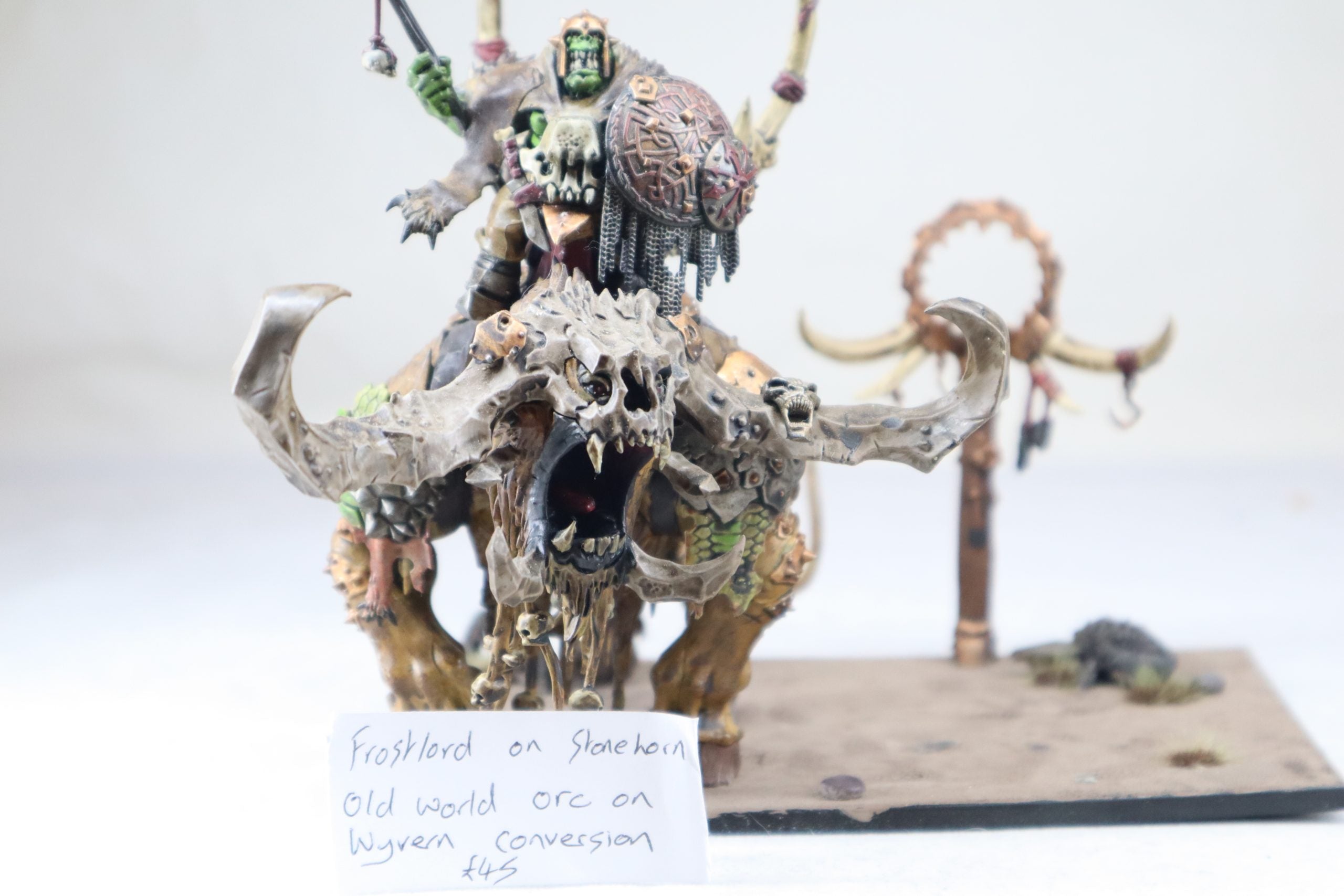 Frostlord on Stonehorn Oldworld Orc on Wyvern