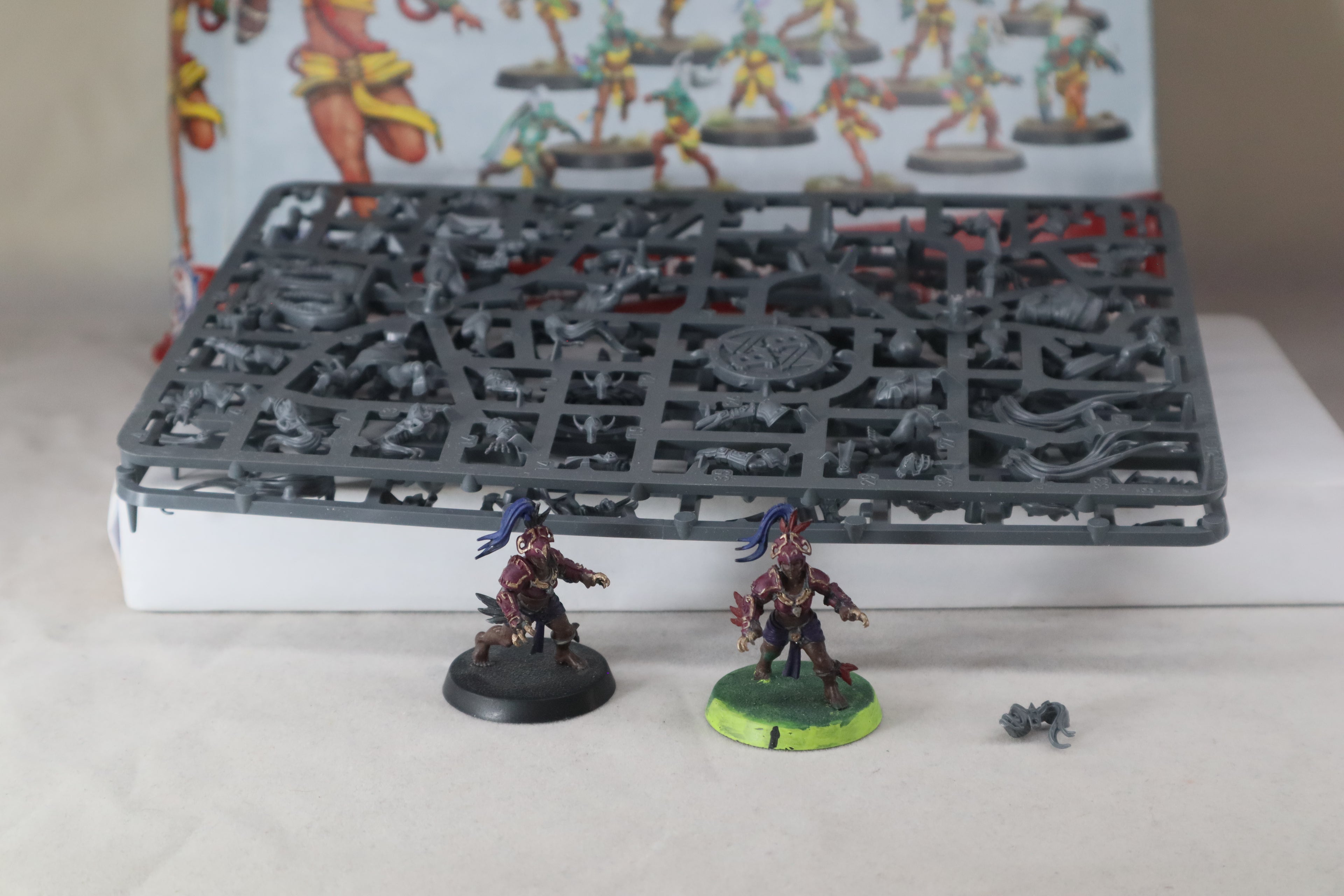 Amazon Blood Bowl Team: Kara Temple Harpies part built
