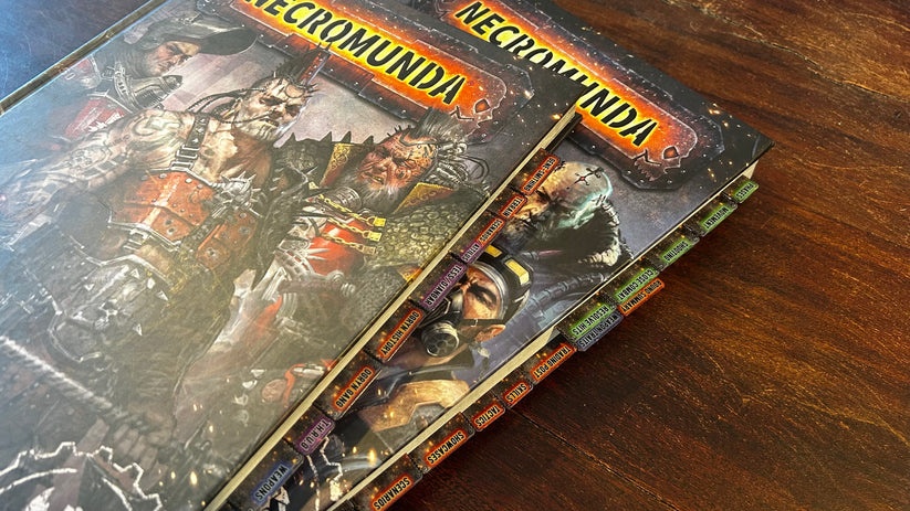 Necromuda Rulebook Tabs (Unofficial Accessory) Side View