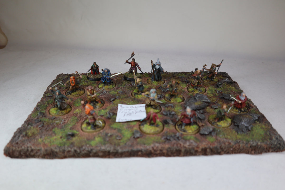 Thorin oakensheild and company +Gimli and Frodo professionally painted