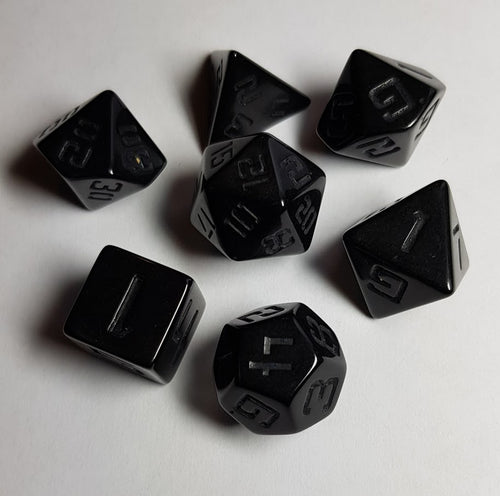 7 x Polyhedral Dice Legendary Pants Black