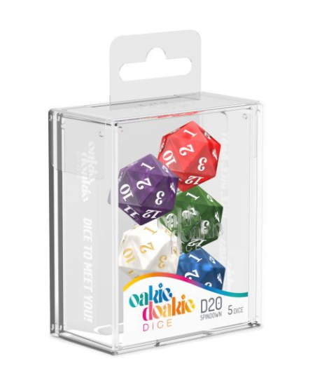 Oakie Doakie Dice marble spindown D20