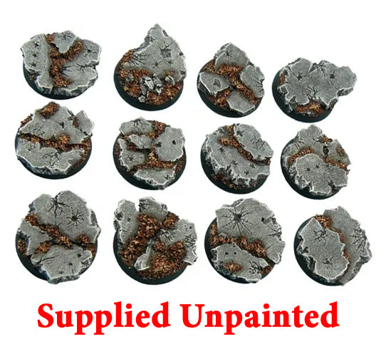 Old Damaged City Textured Round Base 32mm
