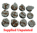 Old Damaged City Textured Round Base 32mm