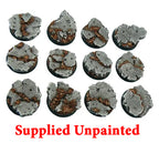 Old Damaged City Textured Round Base 32mm
