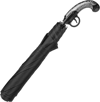 Old Western Flint Lock Antique Gun Style Umbrella