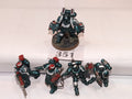 5 Space Marine Models with Imperial Fist markings