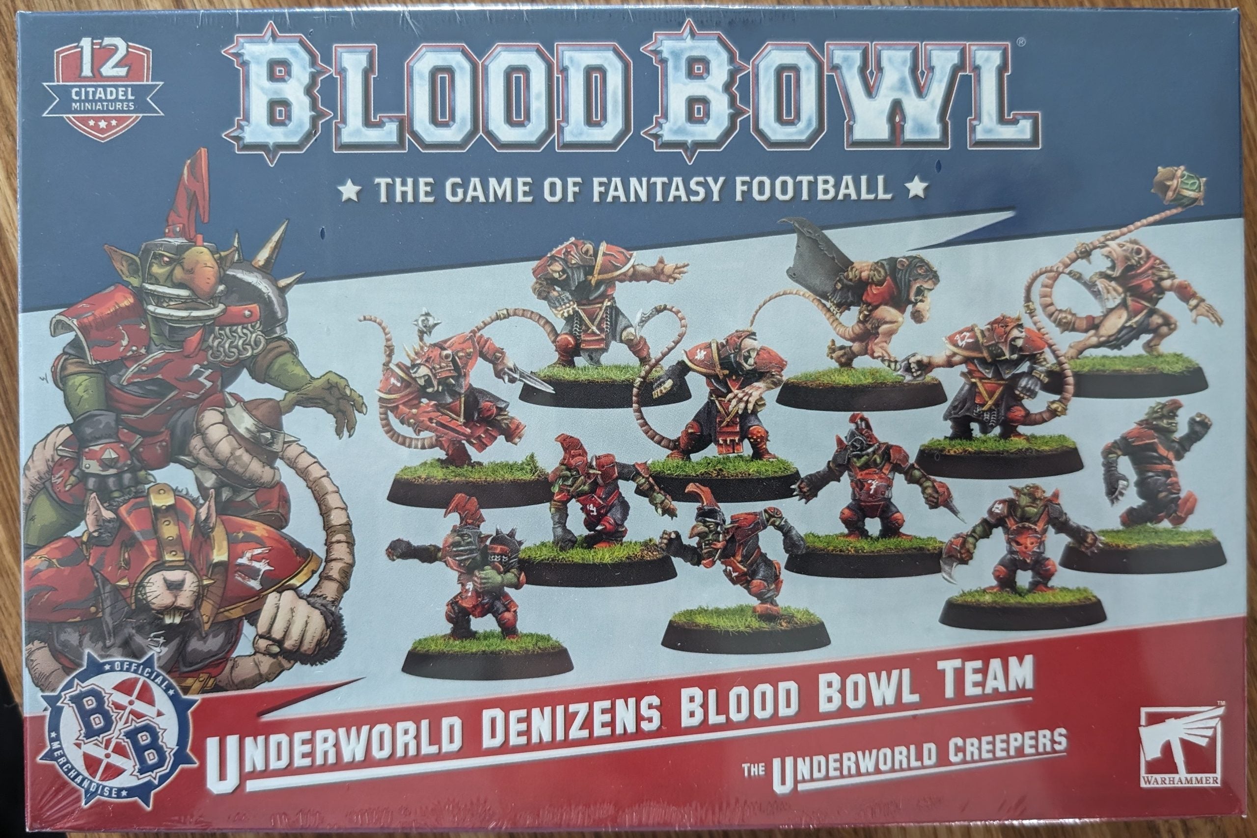 Underworld Denizens Blood Bowl Team (The Underworld Creepers) in box