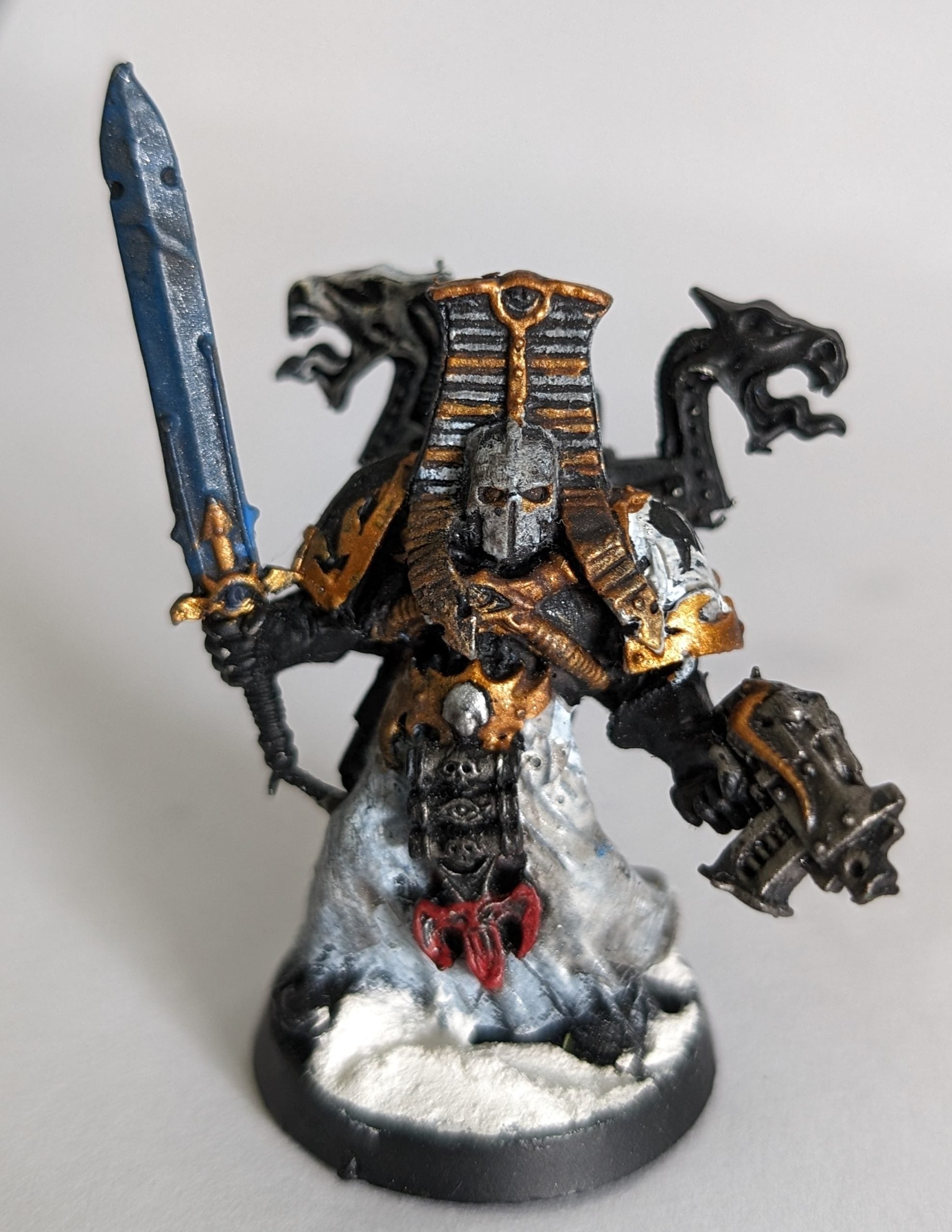 Chaos Space Marines Sorcerer (Metal, Built and Painted)